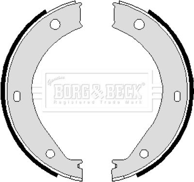 BORG & BECK Комплект тормозных колодок BBS6239